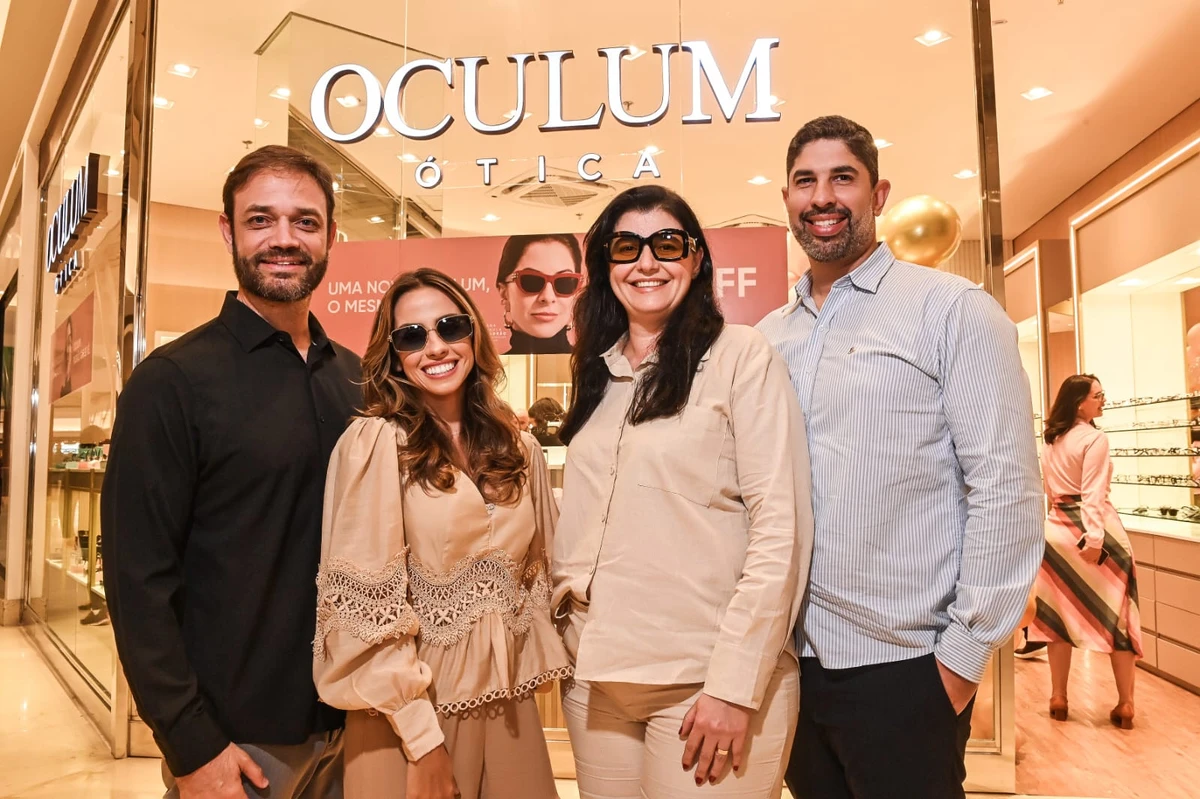 Evaldo e Isabela Heiderich,Alessandra e Daniel Sousa,sócios da Oculum.