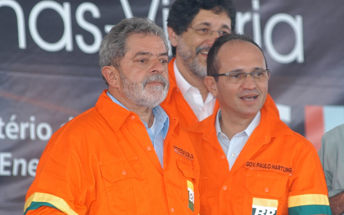 Data:10/06/2006 - ES - Gasoduto Gasene,primeiro trecho Cabiunas - Vitória,solenidade de lançamento com a presença do pres.Luiz Inacio Lula da Silva.Editoria: Economia - Foto:Ricardo Medeiros - GZ