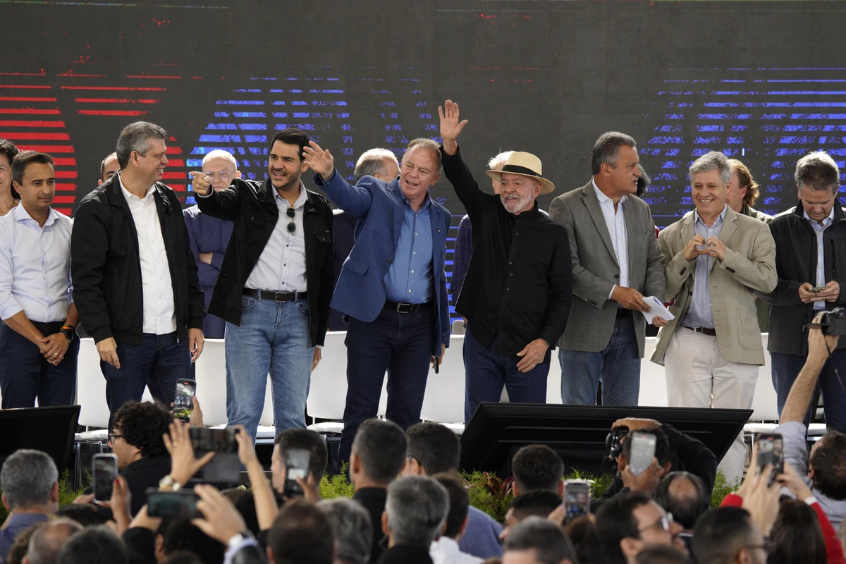 Presidente Luiz Inácio Lula da Silva durante visita a Linhares (ES)