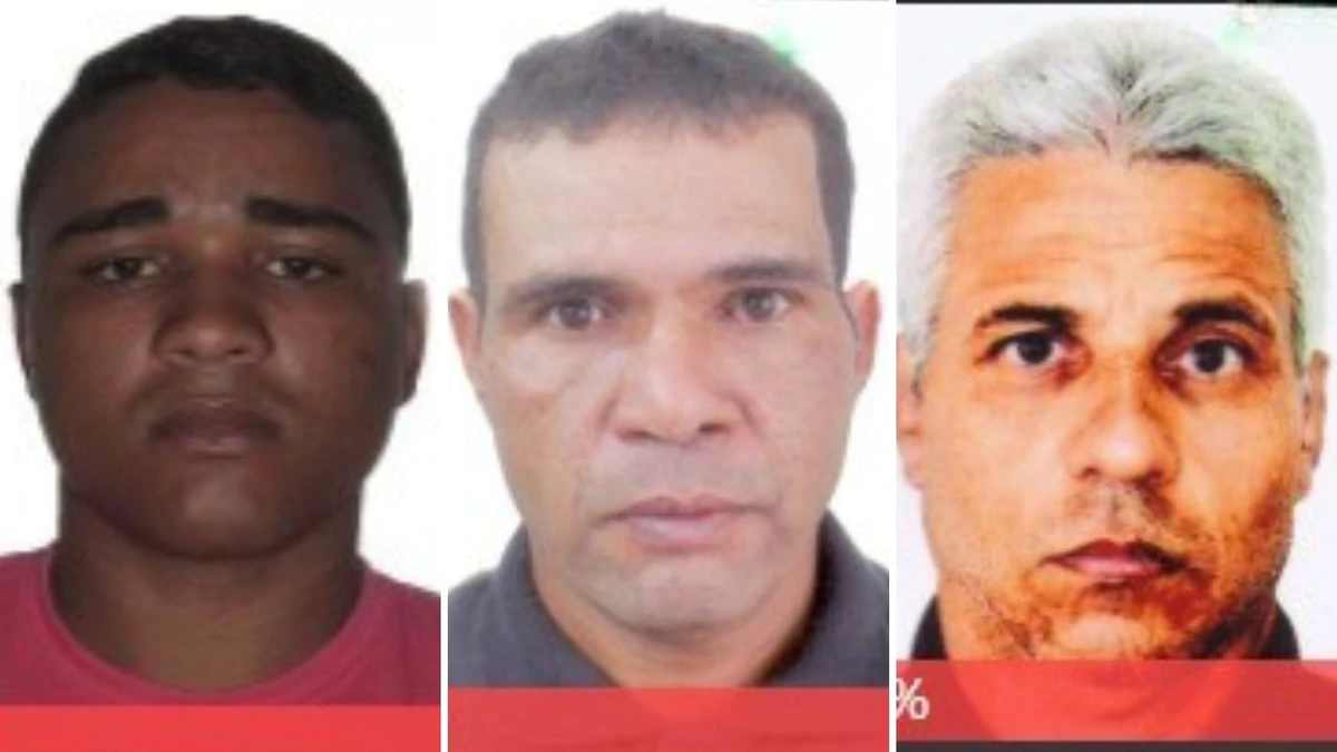 Thiago de Souza Amanço, Gildevaldo Silva e Geraldo Barbosa de Oliveira foram identificados por reconhecimento facial