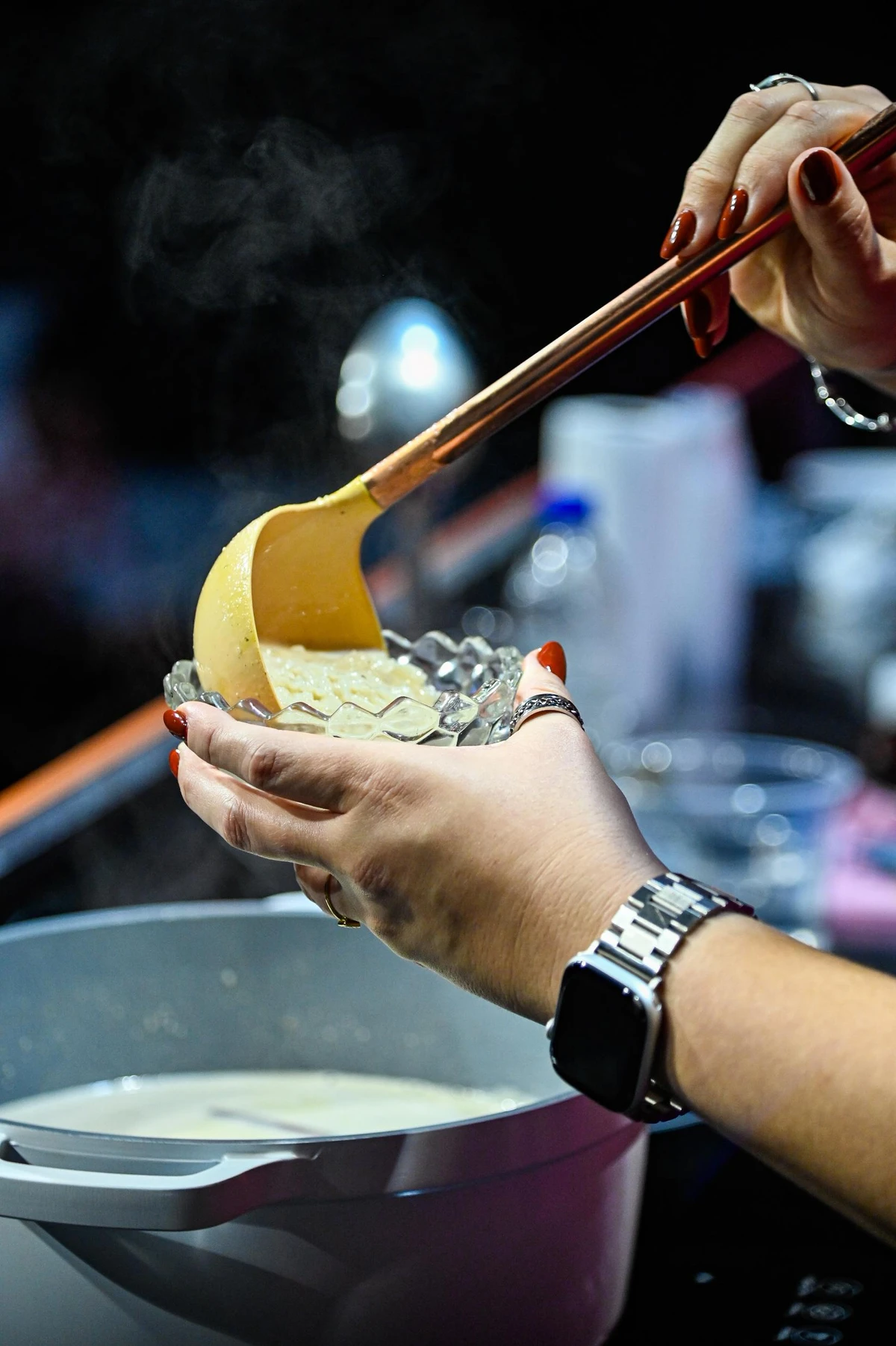 Arroz doce com praliné foi servido para a plateia  por Arthur Louzada