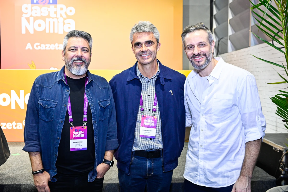 Bruno Araújo, Bruno Passoni e o presidente da ES Gás Fábio Bertollo