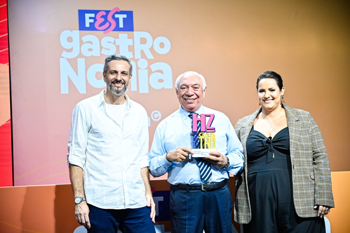 Fábio Bertollo, Maitre Jatobá e Evelize Calmon, editora de Gastronomia de HZ