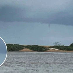 Registro foi feito por uma dona de casa em Barra do Riacho, no Norte do Espírito Santo, na tarde do último domingo (13)