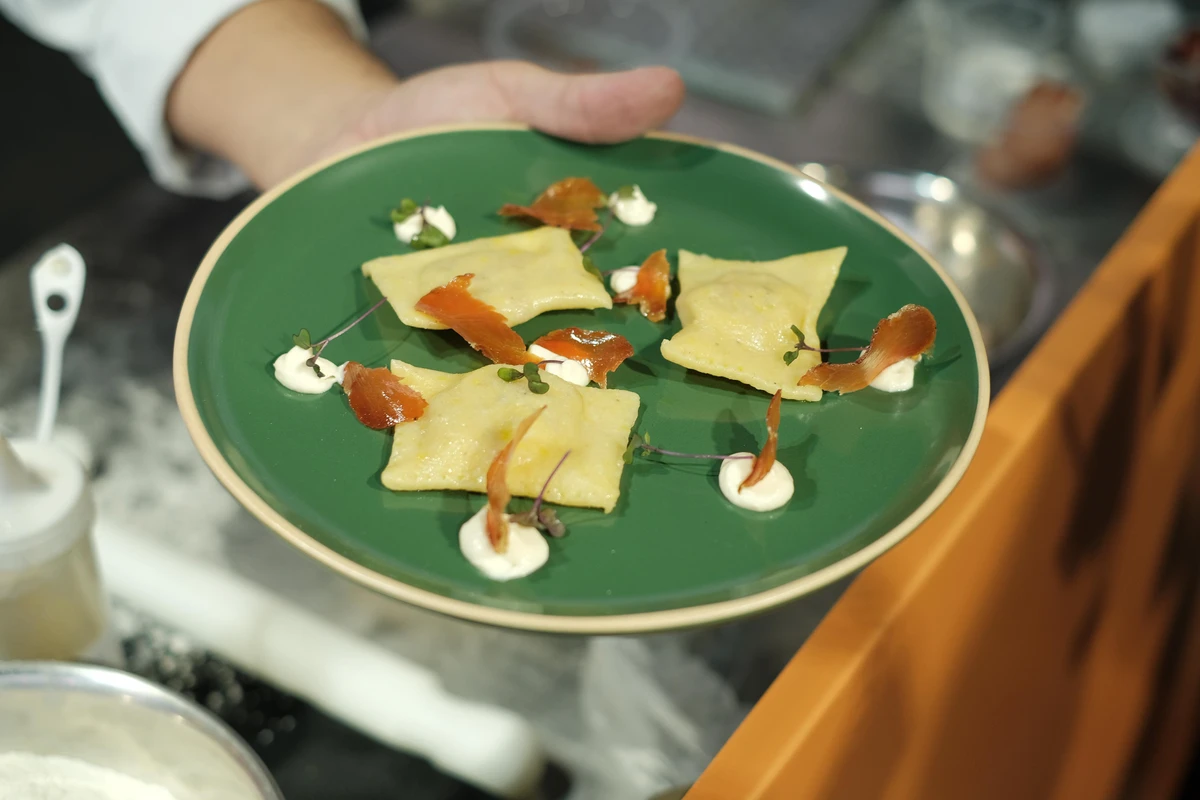 Ravióli de polenta, socol e figo em azeite trufado: receita da aula oferecida pelo Senac por Ayan Alexandre