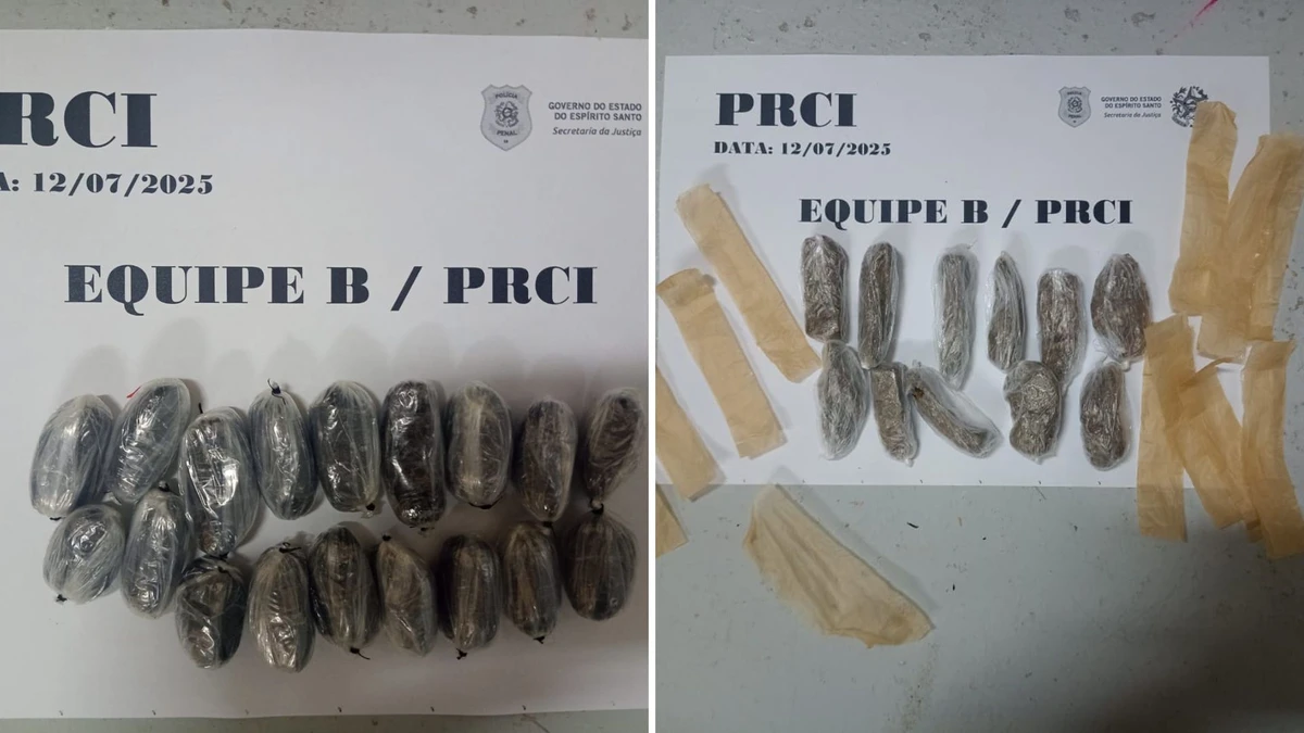 Duas visitantes são flagradas tentando entrar com entorpecentes e fumo na penitenciária de Cachoeiro