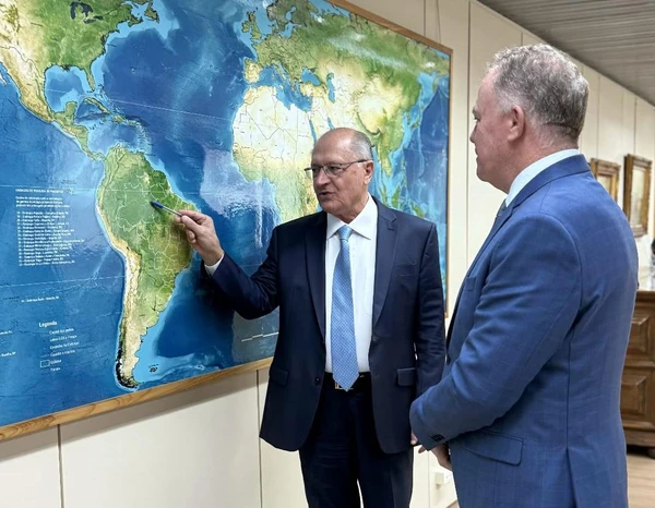 Geraldo Alckmin e Renato Casagrande, em Brasília