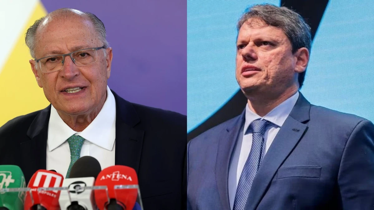 Geraldo Alckmin, vice-presidente da República, e Tarcísio de Freitas, governador de São Paulo