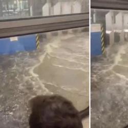 A forte chuva aconteceu na noite desta segunda-feira (14) e inundou outros estados do país norte americano; nenhuma vítima foi registrada até o momento