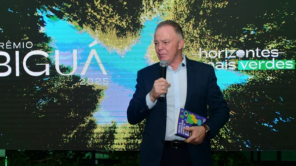 Governador participou do lançamento do Prêmio Biguá 2025, na manhã desta terça (15), e destacou o investimento do Estado em práticas ESG