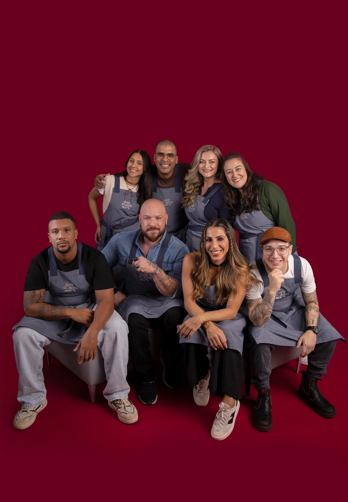 Os 24 participantes que disputam o título de 'Chef de Alto Nível'