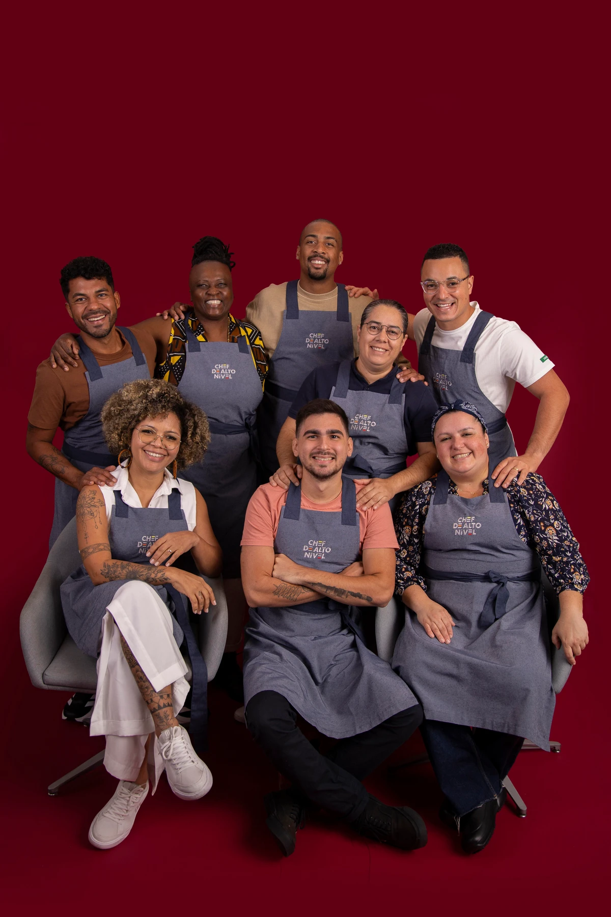 Os 24 participantes que disputam o título de 'Chef de Alto Nível'