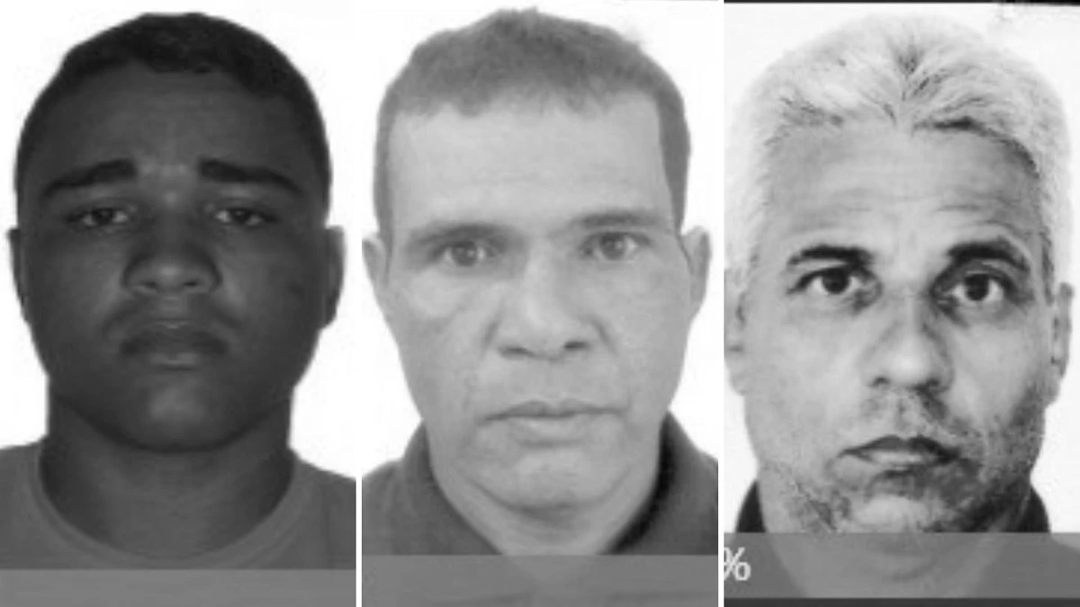 Thiago de Souza Amanço, Gildevaldo Silva e Geraldo Barbosa de Oliveira foram identificados por reconhecimento facial