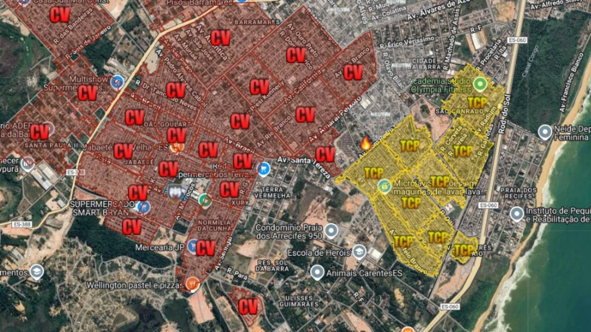 Maioria dos bairros da Região Cinco, em Vila Velha, são área de atuação do Primeiro Comando de Vitória (PCV)