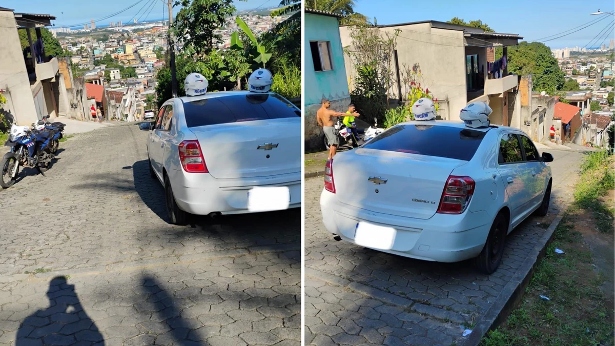 Carro recuperado após ataques em Vila Velha tinha placa de veículo diferente