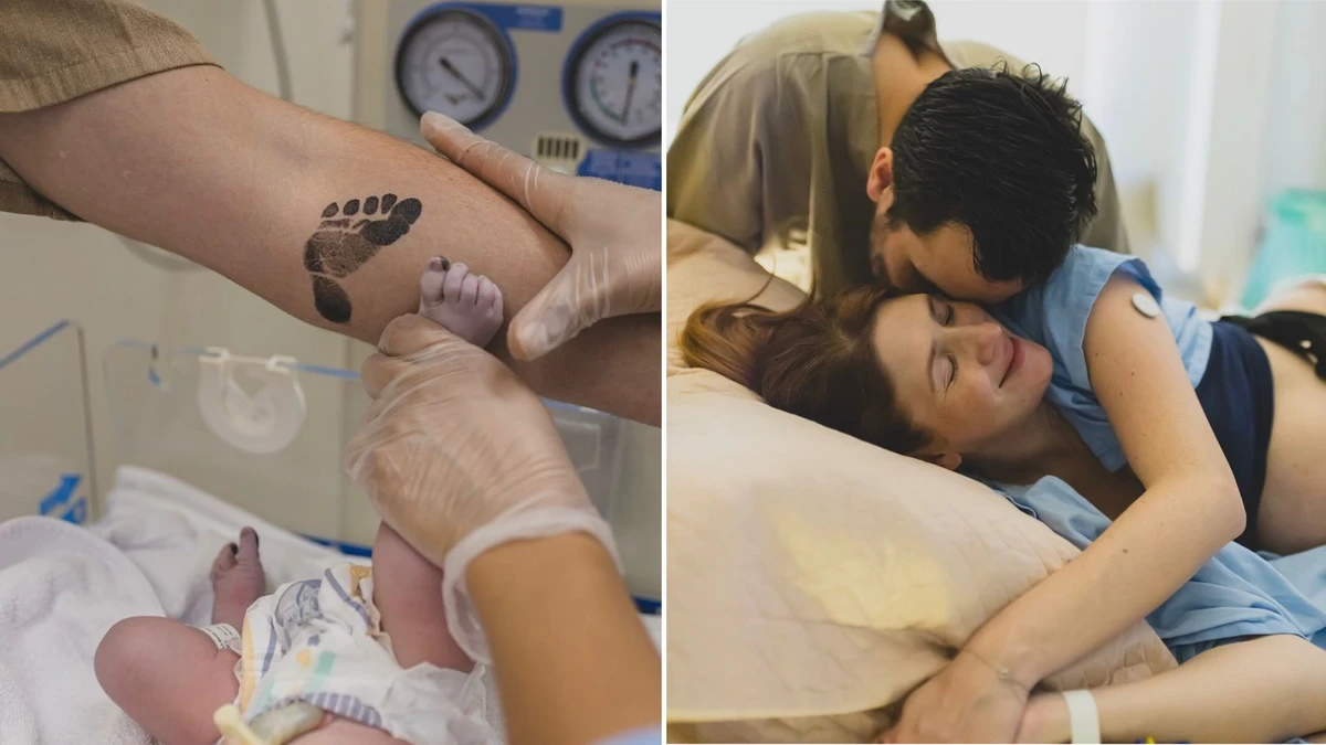 Dani Calabresa anunciou o parto em suas redes sociais