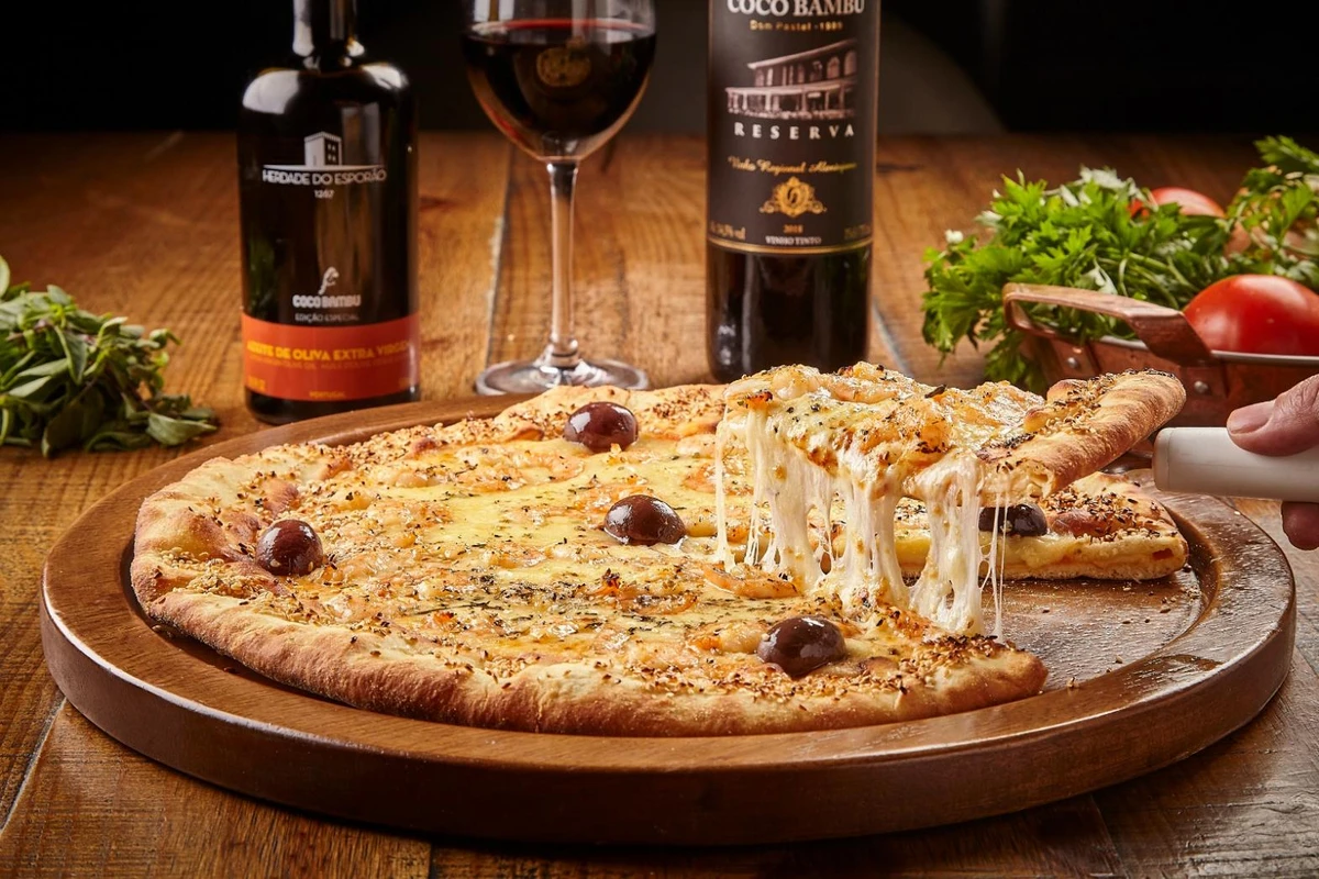 Pizza do restaurante Coco Bambu