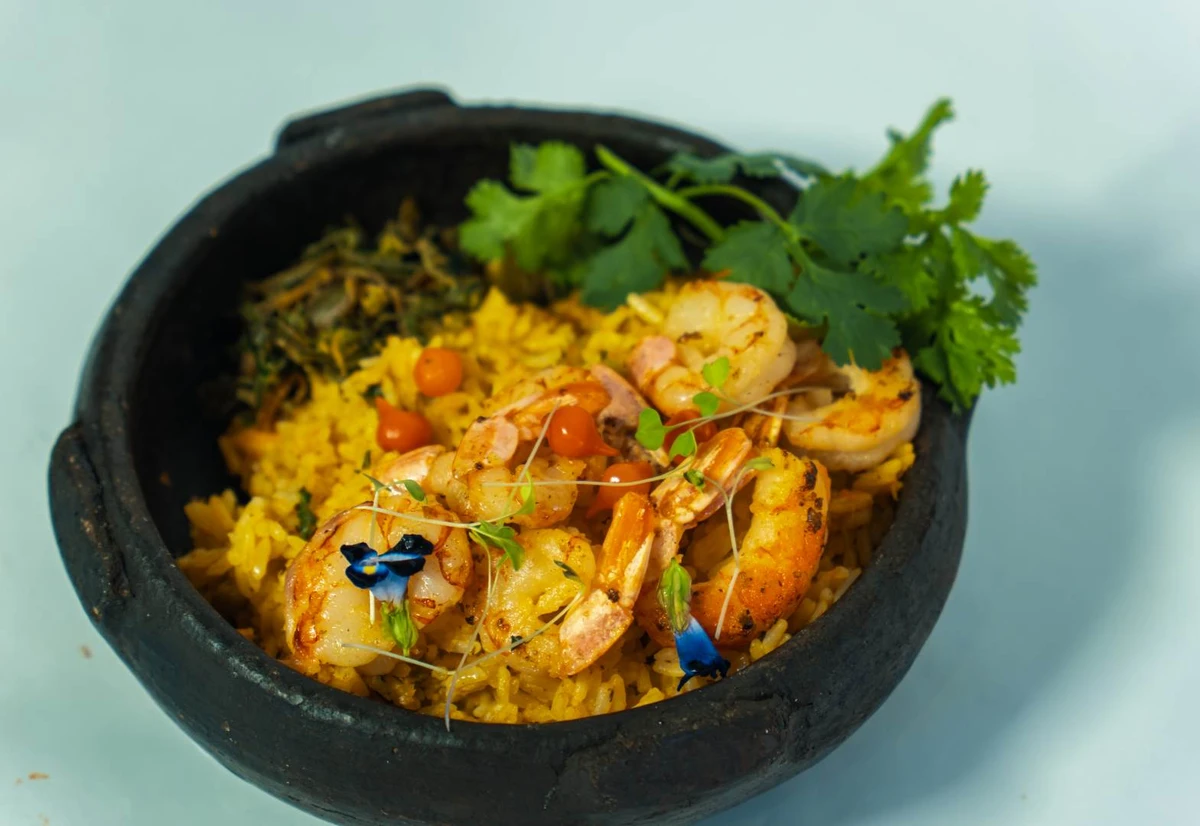 Prato do restaurante A Oca no festival Gastronomia dá Samba, no Centro de Vitória