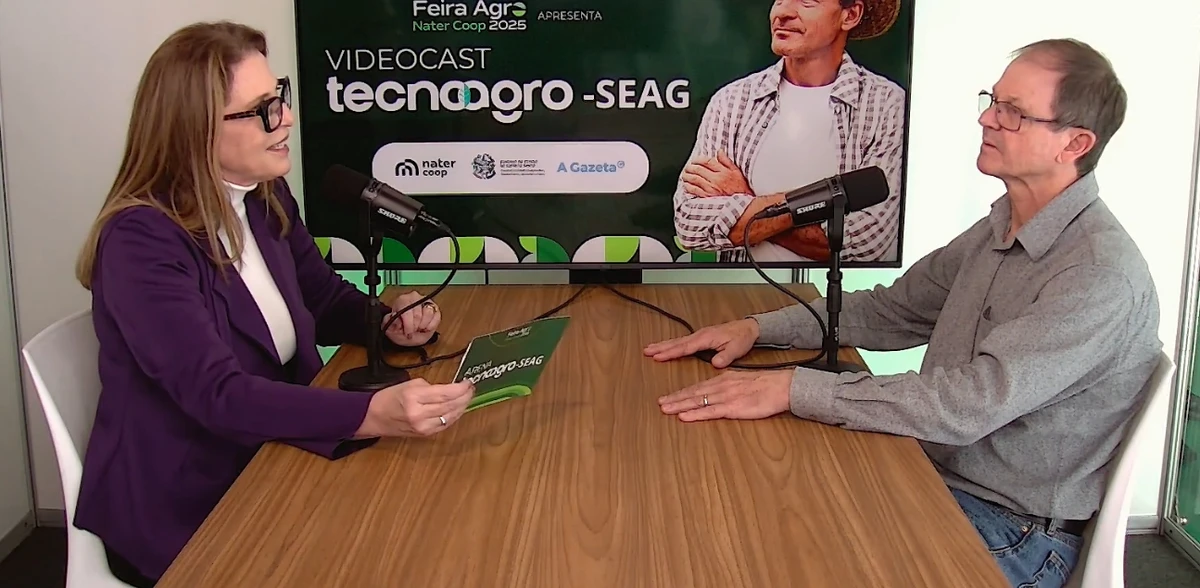 O pesquisador do Incaper Cesar Abel Krohling, participou do novo episódio do Videocast Tecnoagro especial Feira da Nater Coop