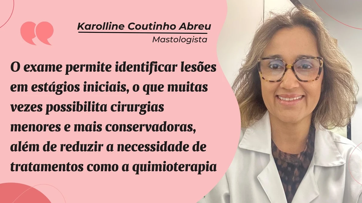 Médica explica os benefícios da mamografia