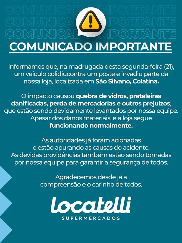 Comunicado Locatelli