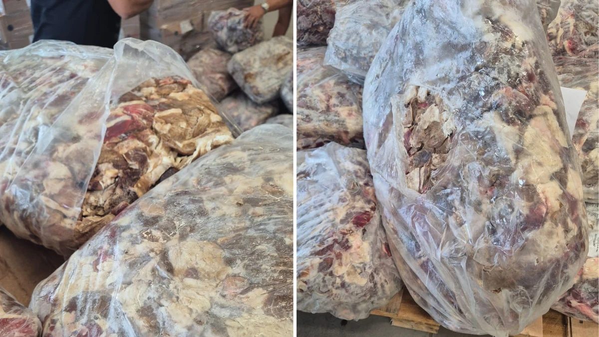 Mais de 1 tonelada de produtos vencidos e deteriorados foram encontrados durante operação
