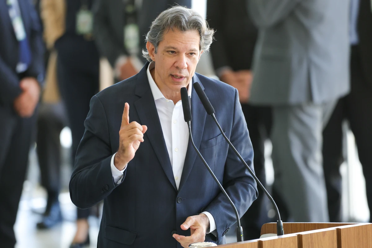 O ministro da Fazenda, Fernando Haddad