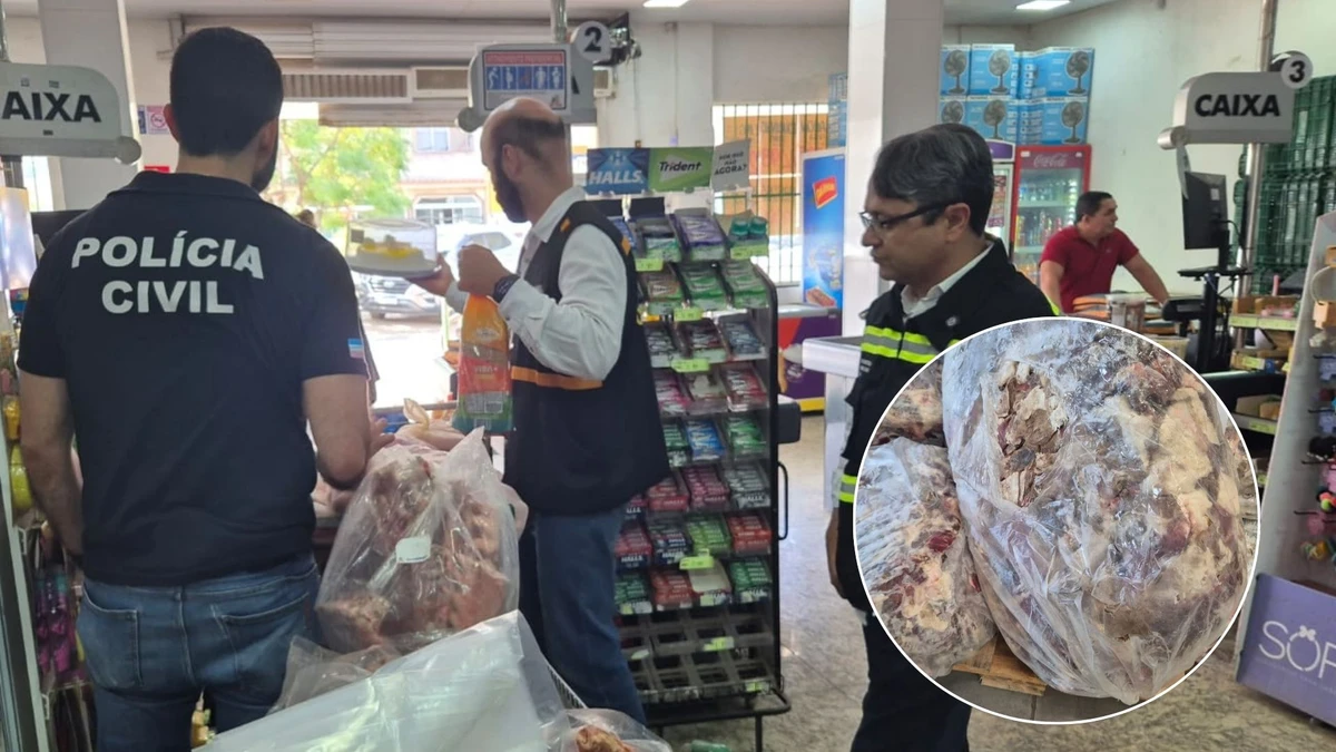 Operação apreende carnes vencidas, produtos violados e sabão adulterados em supermercados de Cariacica