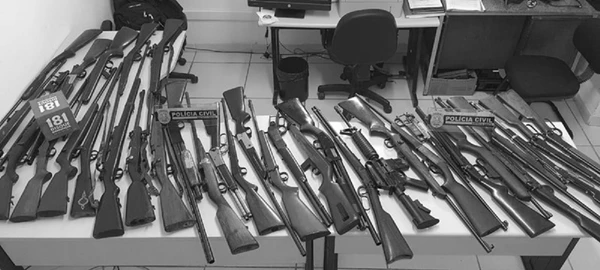 ES registro aumento na apreensão de armas de fogo