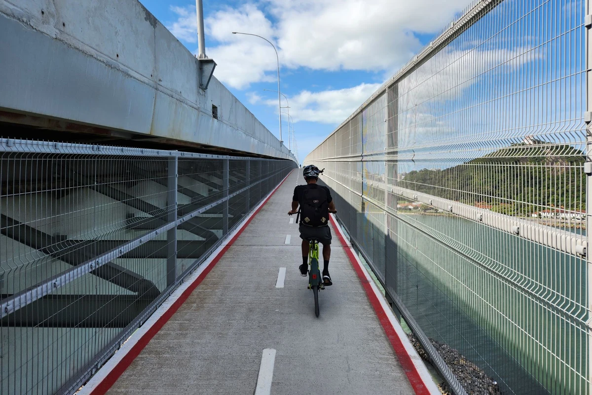 A  Terceira Ponte conta com ciclovia 