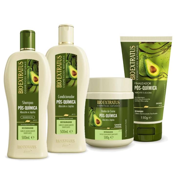 Linha Pós-química Bio Extratus Completa Restauração Proteção oficial