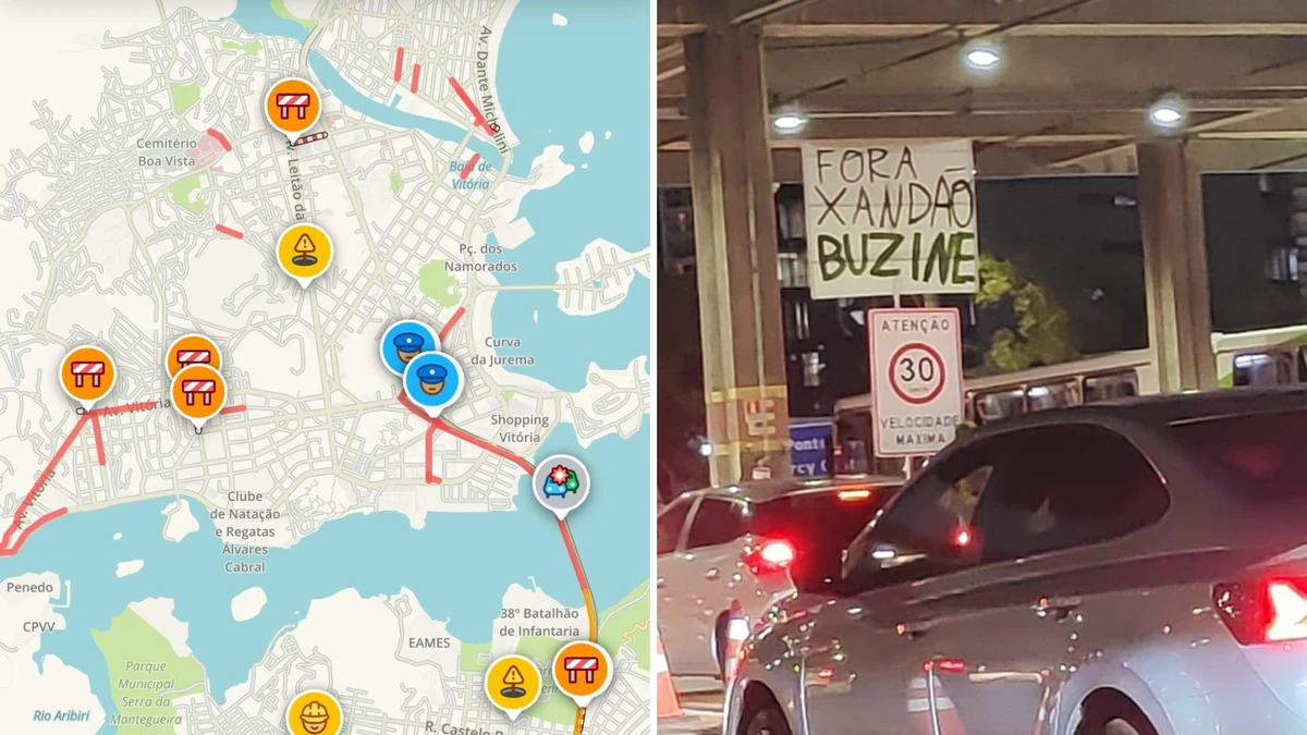 Protesto, acidente e obras complicam o trânsito em Vitória