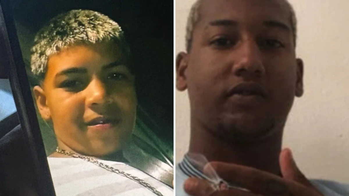 Da esquerda para a direita: Victor Miguel da Silva Bonfim, de 14 anos, e João Lucas Félix Bendel, de 15 anos