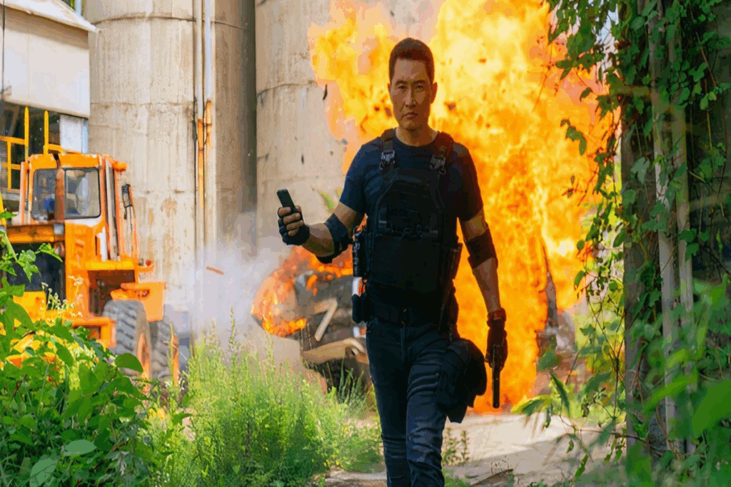 Em “Agente Butterfly”, David Jung volta a vida antiga de espião para salvar a filha (Imagem: Reprodução digital | Prime Video)