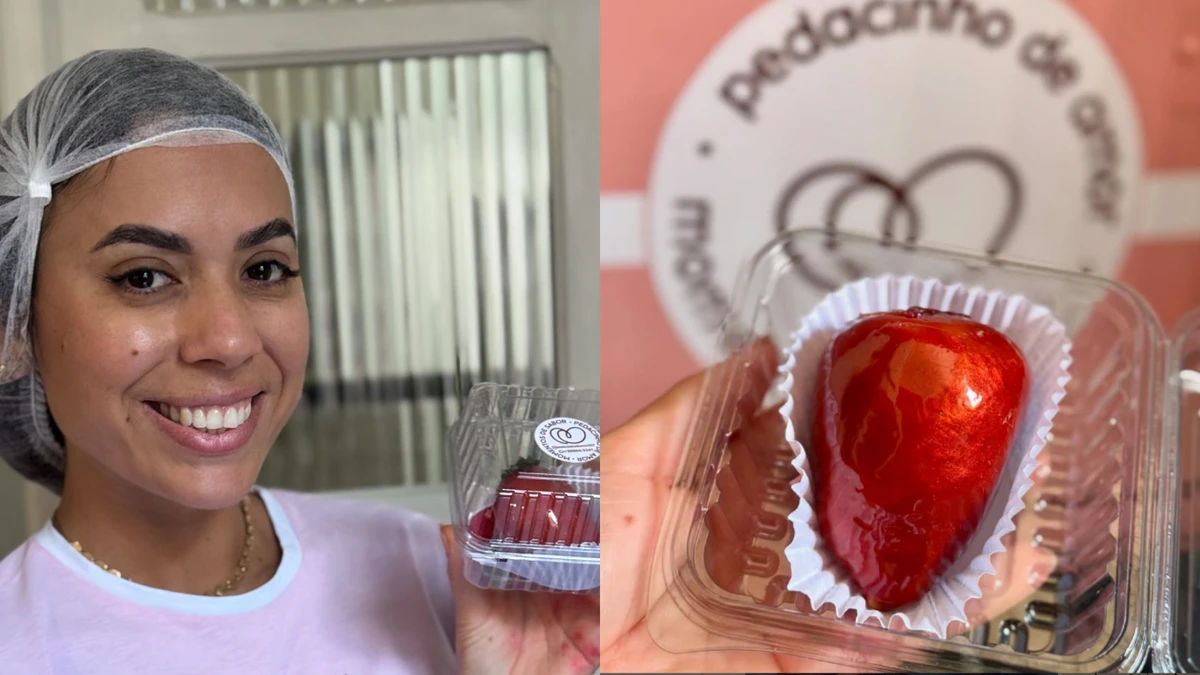 Laís Lara Lemos está vendendo cerca de 200 unidades de morangos do amor diariamente.