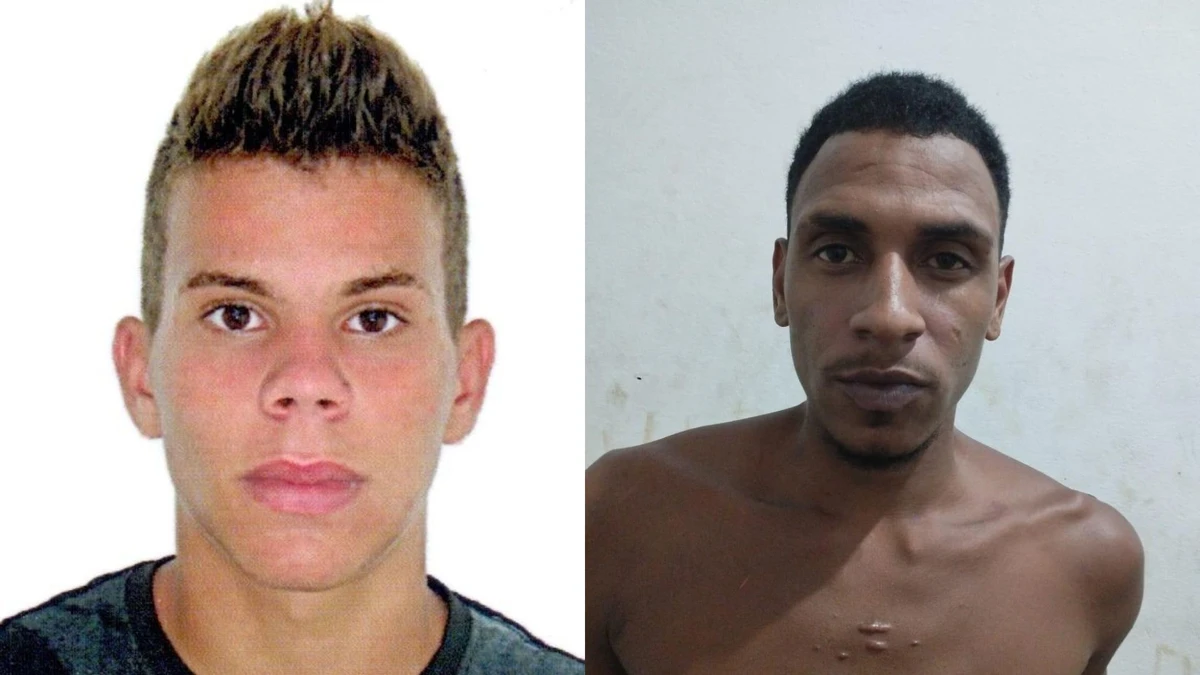 À esquerda está Ítalo Carvalho Lordes, de 27 anos; à direita, Roberto de Oliveira Lopes, de 26 anos