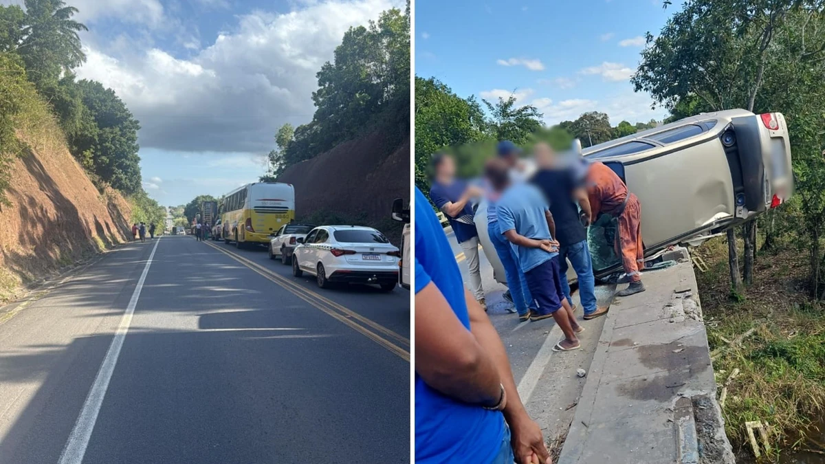 Acidente em ponte interdita a BR 101 em São Mateus

