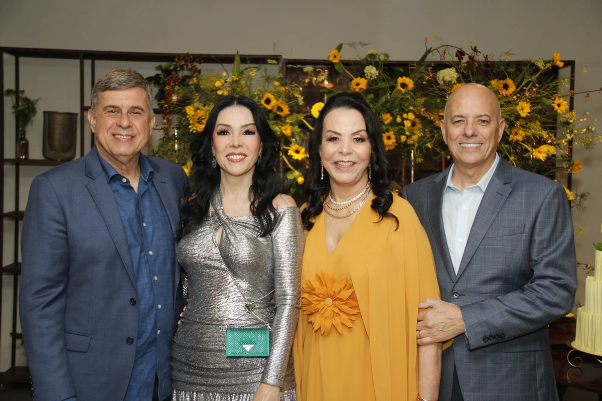 Justino e Claudia Mameri  e João Damian e Neila Nara Neiva