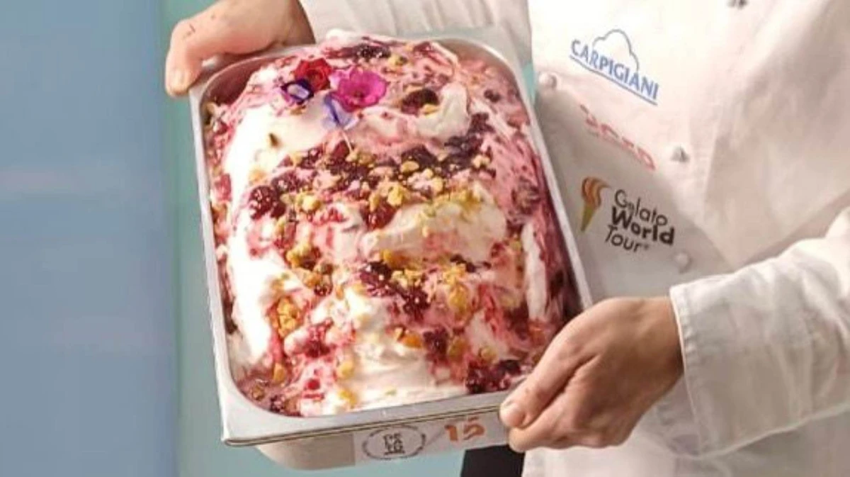 Sorbetto de gabiroba da mestre sorveteira Gabriela Zorzal, da Blu Gelatos