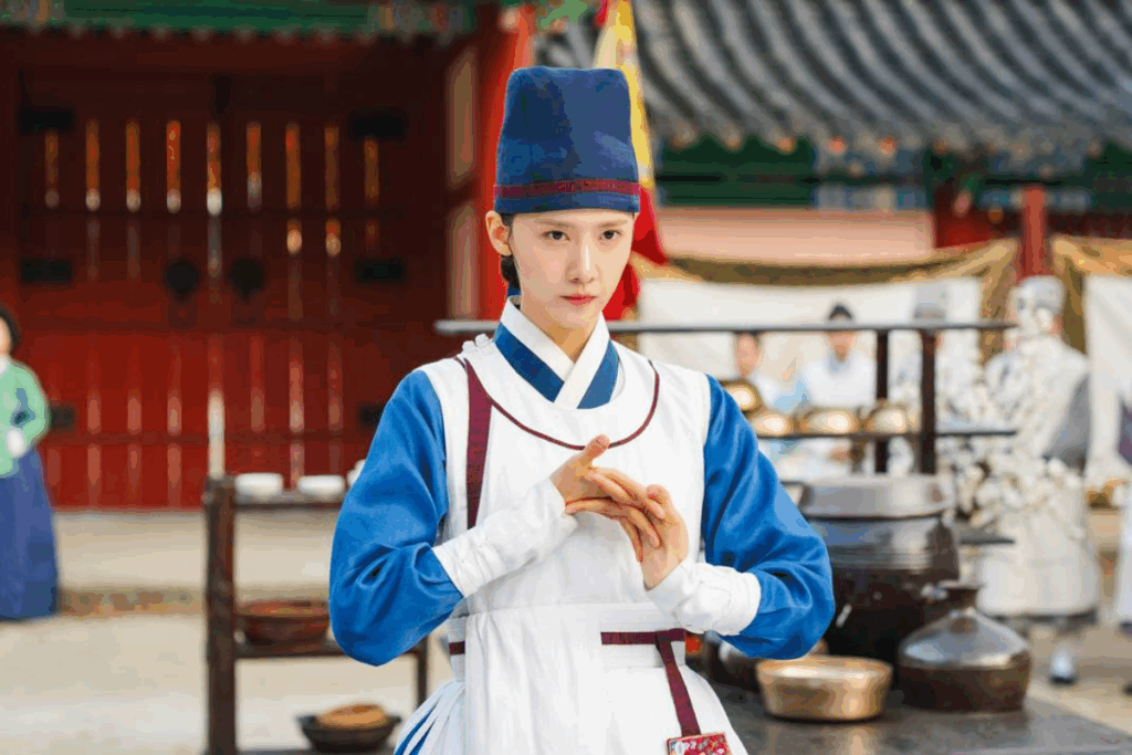 Em “Bon appétit, vossa majestade”, Yeon Ji Yeong viaja no tempo e precisa agradar o paladar de um rei exigente (Imagem: Reprodução digital | Netflix)