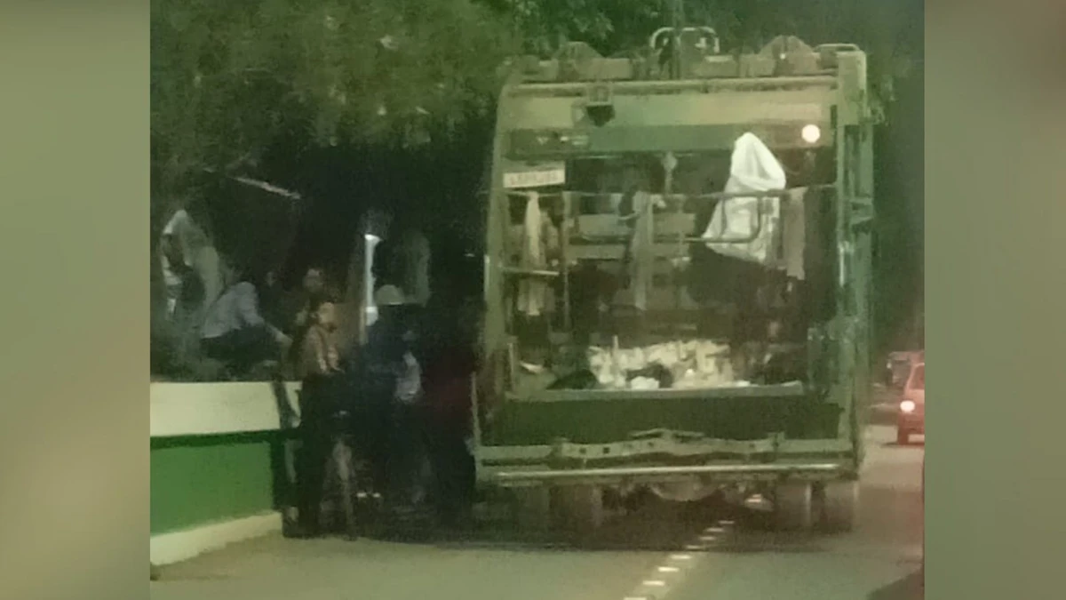 Homem é atropelado por caminhão de lixo em Guaçuí 