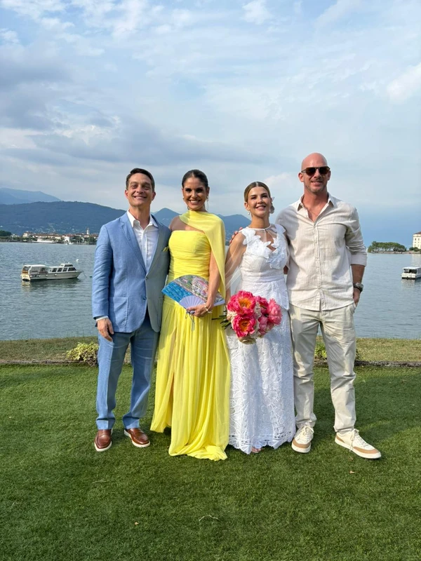 Iracema e André Serafim celebram Bodas de Porcelana em cenário cinematográfico no Lago Maggiore, na Itália