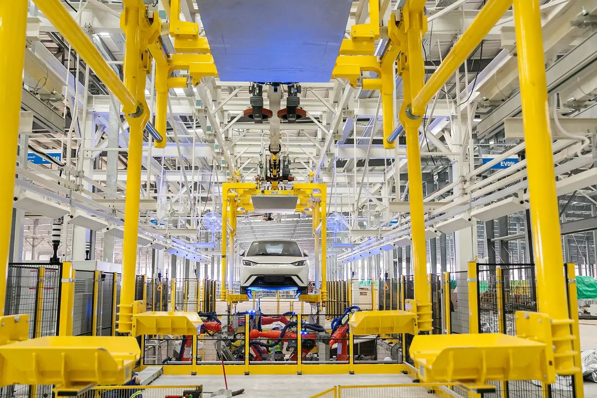 Fábrica da BYD em Camaçari (BA)