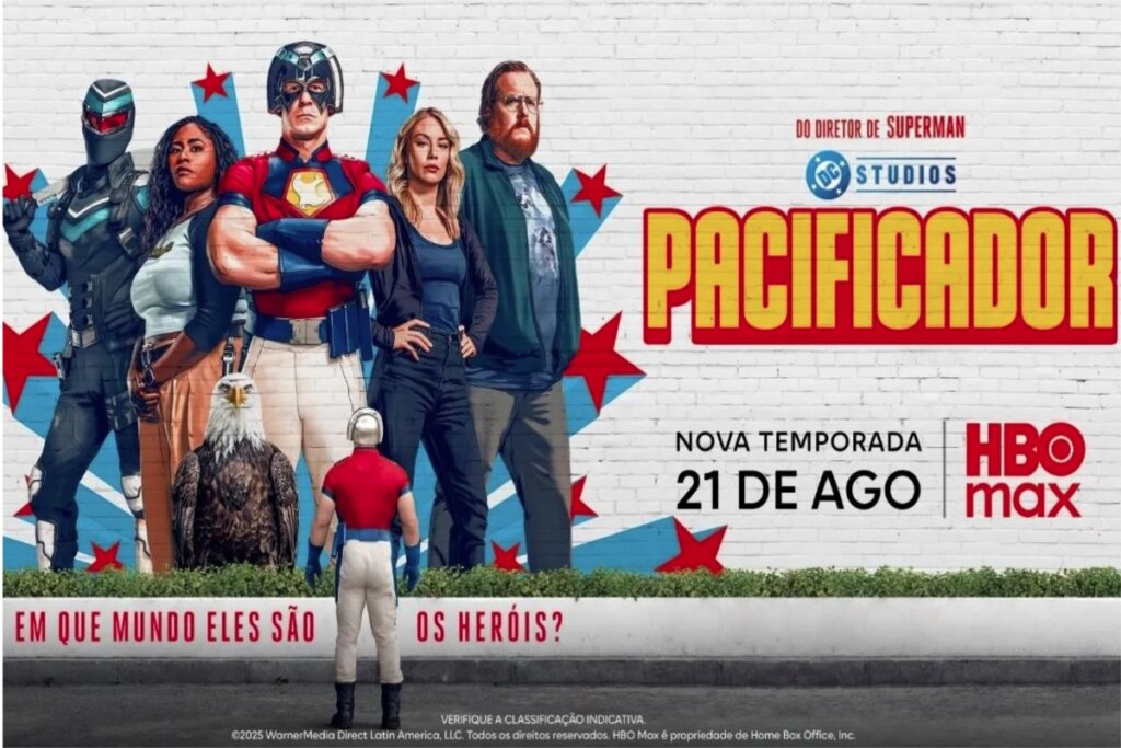 “Pacificador” retorna explorando novos dilemas pessoais e batalhas intensas, mantendo o humor ácido que tornou a série um sucesso da DC (Imagem: Reprodução digital | HBO Max)