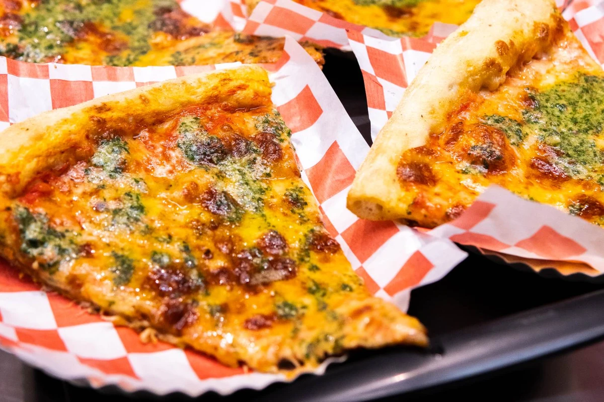 Fatias de pizza da Nolita Pizzaria, localizada no Brizz, em Vitória 