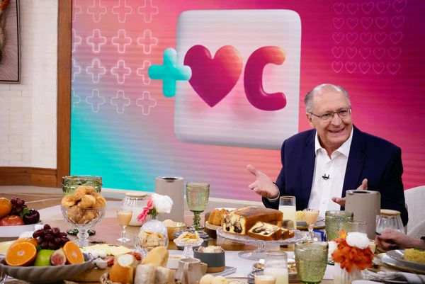 Geraldo Alckmin participa do programa Mais Você, da Rede Globo