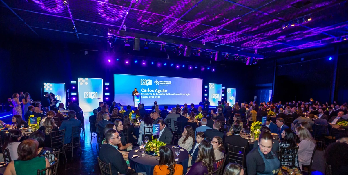 Cerimônia de posse de Fernando Saliba como presidente do ES em Ação