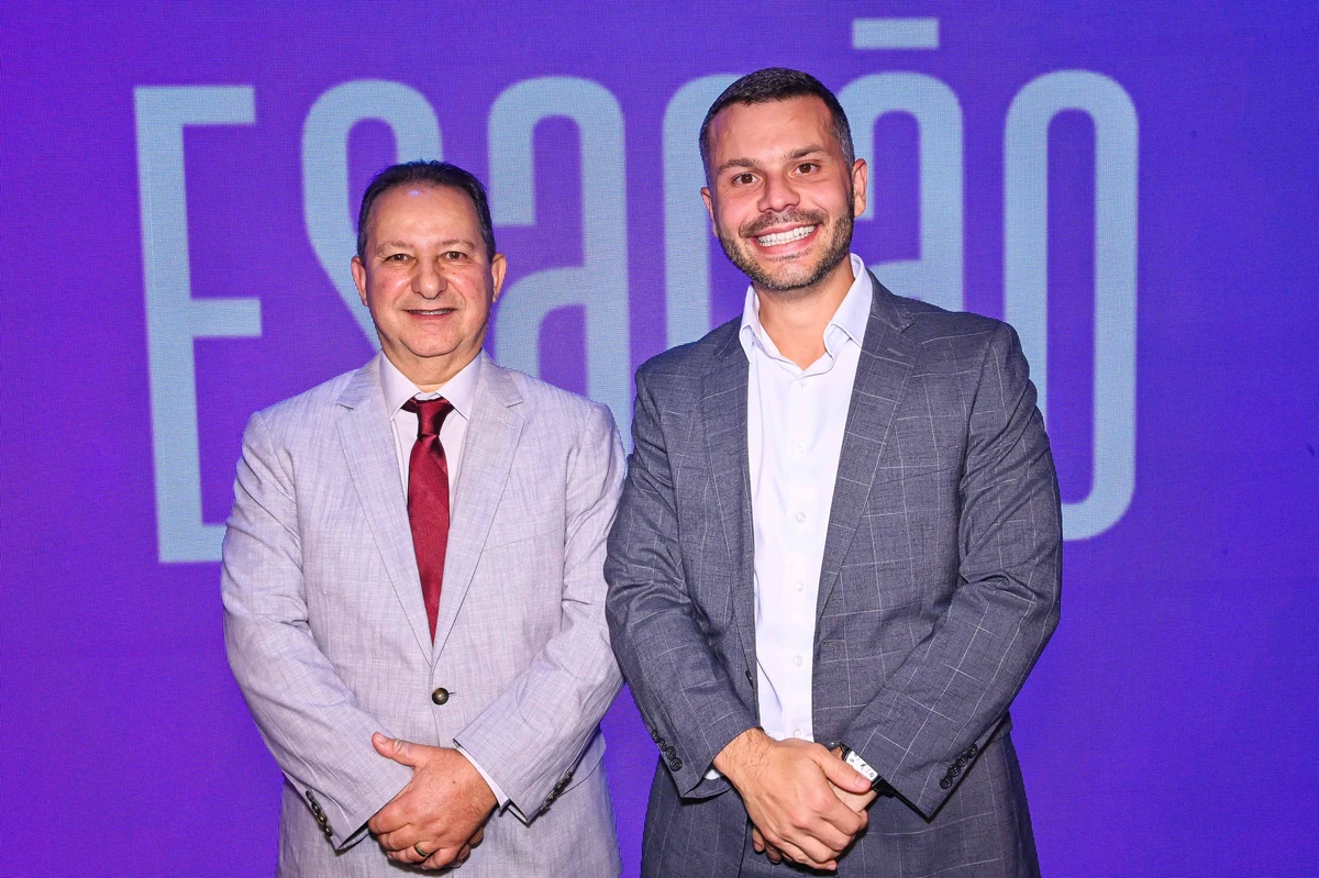 Fernando Saliba e o prefeito de Viana Wanderson Bueno