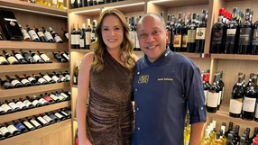 A sommelière Francielly Ramos e o chef do Bistro Gran Cave, Harum Katharian