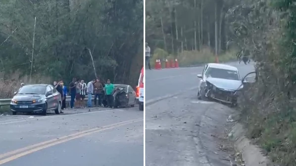 Batida aconteceu na Região Serrana do Espírito Santo, na tarde desta segunda-feira (4); vítima precisou ser socorrida de helicóptero para a Grande Vitória